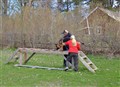 Stefan och Pernilla med Nåvi på stegen 20110430 (Small).jpg